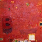 B&E Joined and Knit Together - 30”x42”, Encaustic/Mixed Media on floating panel