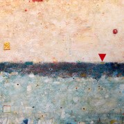 Sea Wall - 48”x67” , Encaustic/Oil on canvas
